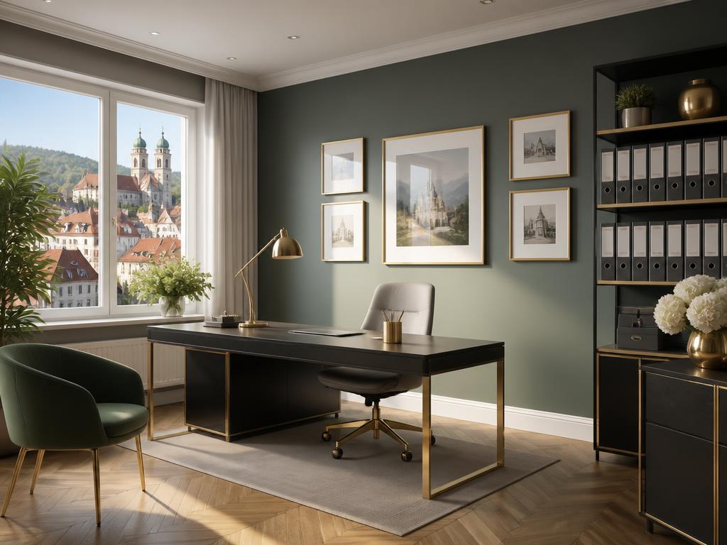 Arbeitsplatz des Buchführungsbüros Zaborowska in Landshut